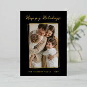 Modern Gold Lijst Prettige feestdagen (Staand Voorkant)