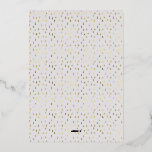 Modern Gold Lijst Prettige feestdagen (Achterkant)