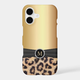 Modern Gold Monogram Leopard