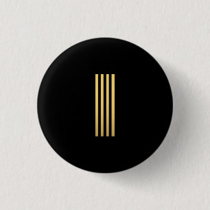 Modern Gold Monogram Ronde Button 3,2 Cm