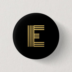 Modern Gold Monogram Ronde Button 3,2 Cm