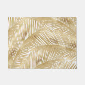 Modern Gold Palm Leaf Tropical Pattern Deurmat (Voorkant)