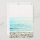 Modern gold palm tree beach photo save the date (Dos)