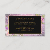 Modern Gold Party Pink Ajouter votre Carte de visi (Dos)