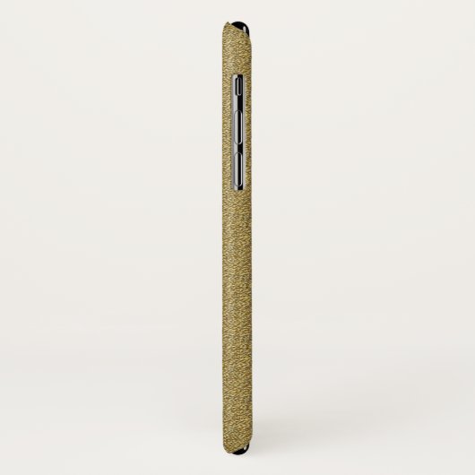 Modern Gold Peacock Feather Monogram Case-Mate iPhone Case (Achterkant/links)