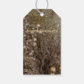 Modern Gold Prettige feestdagen Elegant Gift Label Cadeaulabel (Achterkant)