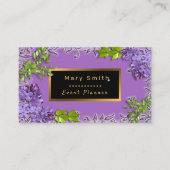 Modern Gold Purple Ajouter Votre Carte de visite D (Devant)