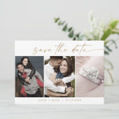 Modern Gold Script 3 Modèle photo Enregistrer la d (Debout devant)