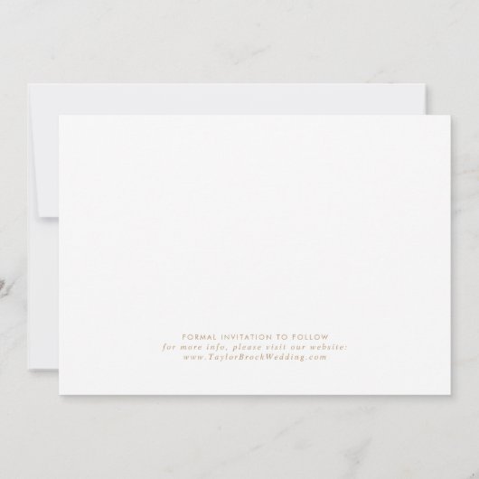 Modern Gold Script 3 Modèle photo Enregistrer la d (Dos)