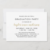 Modern Gold Script Afstuderen fotograaf Kaart (Achterkant)