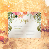 Modern Gold Script & Flowers Vrijgezellenfeest Rec