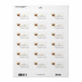 Modern Gold Script-minimalistisch Afstuderen Etiket (Full Sheet)
