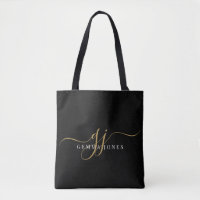 Modern Gold Script Monogram Initialen