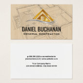 Modern Gold Silver Home Logo | architect Visitekaartje (Voorkant /achterkant)