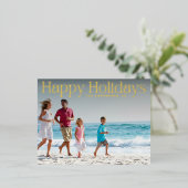 MODERN GOLD TEKST PRETTIGE FEESTDAGEN Foto (Staand Voorkant)