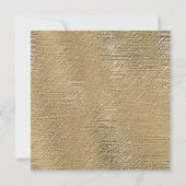 Modern Gold Texture Lined Personalized Name Notitiekaartje (Achterkant)