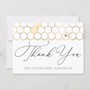 Modern Golden Bee Bedankt