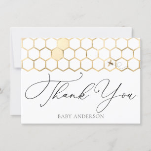 Modern Golden Bee Bedankt