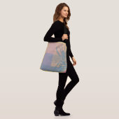 Modern Golden Blue Bee Crossbody Tas (Op model)