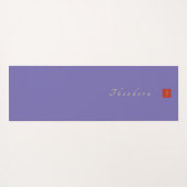 Modern Golden Blue Bee Yogamat (Achterkant (horizontaal))