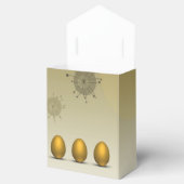 Modern Golden Easter Eggs Bedankdoosjes (Geopend)