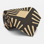 Modern Golden Gatsby-patroon Stropdas (Opgerold)