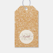 Modern Golden Girly  Cadeaulabel (Voorkant)