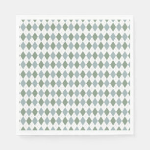Modern Golf Baby shower Argyle Pattern Servet