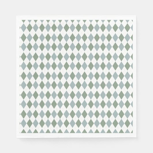 Modern Golf Baby shower Argyle Pattern Servet (Voorkant)