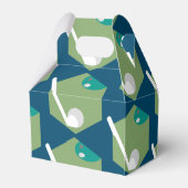 Modern Golf Ball Hole Party Birthday Baby Pattern Bedankdoosjes (Achterkant)