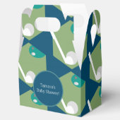 Modern Golf Ball Hole Party Birthday Baby Pattern Bedankdoosjes (Geopend)