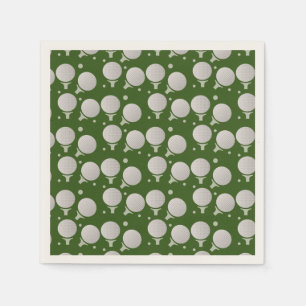 Modern Golf Ball Party Birthday Pattern Servet