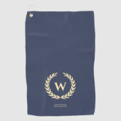 MODERN GOLF DAD GOLF VADERDAG MONOGRAM GOLFHANDDOEK (Voorkant)