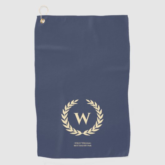 MODERN GOLF DAD GOLF VADERDAG MONOGRAM GOLFHANDDOEK (Voorkant)