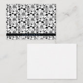 Modern Golf Equipment and Accessoires Pattern Notitiekaartje (Voorkant / Achterkant)