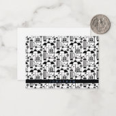 Modern Golf Equipment and Accessoires Pattern Notitiekaartje (Voorkant / Achterkant in situ)