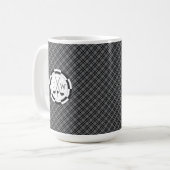 Modern Golf Equipment Motif en Monogram Koffiemok (Voorkant links)