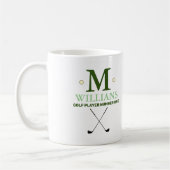 Modern Golf Monogram Koffiemok (Links)
