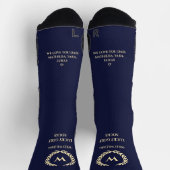 MODERN GOLFER MONOGRAM NAVY BLUE LUCKY GOLF SOKKEN (Top)