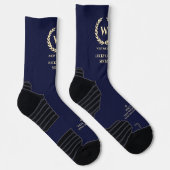 MODERN GOLFER MONOGRAM NAVY BLUE LUCKY GOLF SOKKEN (Rechts)