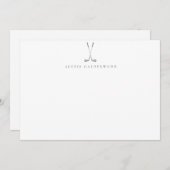 Modern Golfers Personalized Notitiekaartje (Voorkant / Achterkant)