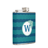 Modern golfpatroon, monogram heupfles (Rechts)