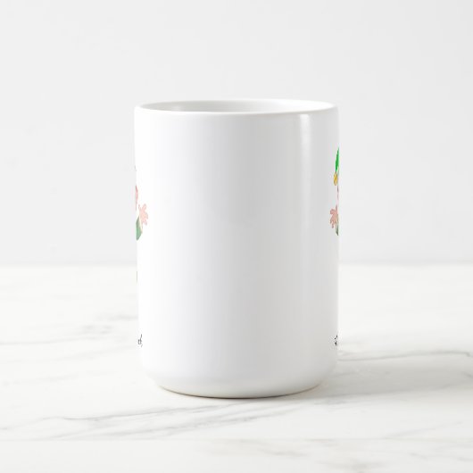 Modern Good Luck Elf and Script Mug Koffiemok (Center)