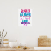 Modern Goodbye Farewell Party Poster (Keuken)