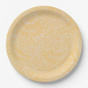 Modern Goud Bloemen Botanisch Papier Bord
