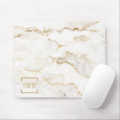 Modern goud effect marmerpatroon muismat (Met muis)