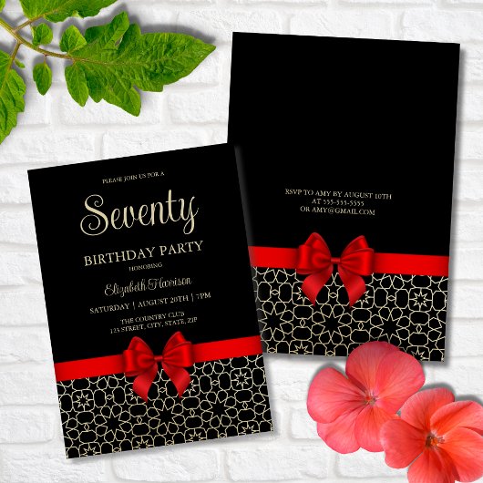 Modern Goud Egypte Geometrische Rode Boog 70e Verj Kaart