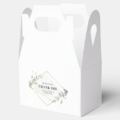 Modern Goud & Foliage Lijst Bedankdoosjes (Geopend)