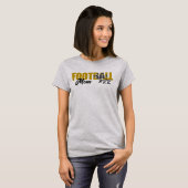 Modern Goud Football Moeder T-shirt (Voorkant volledig)