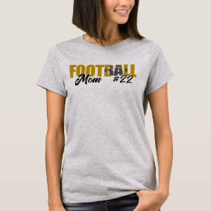 Modern Goud Football Moeder T-shirt